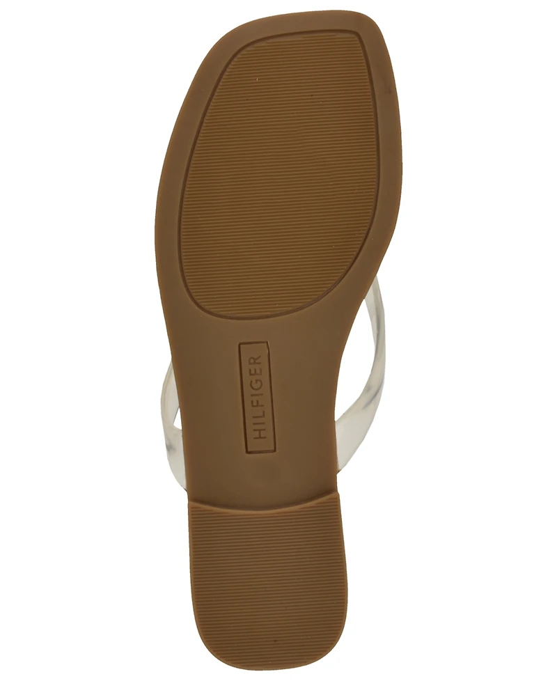 Tommy Hilfiger Women's Vela Jelly Flat Thong Sandals