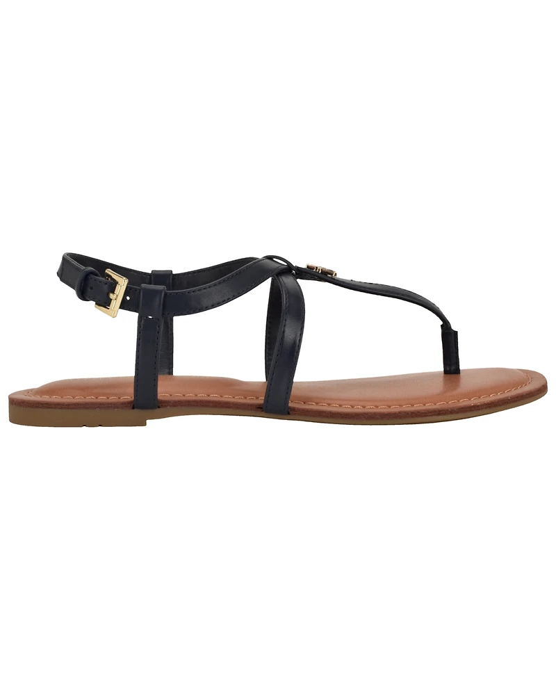Tommy Hilfiger Women's Lohian Strappy Flat Thong Sandals