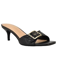 Tommy Hilfiger Women's Camhila Buckle Strap Kitten Heel Sandals