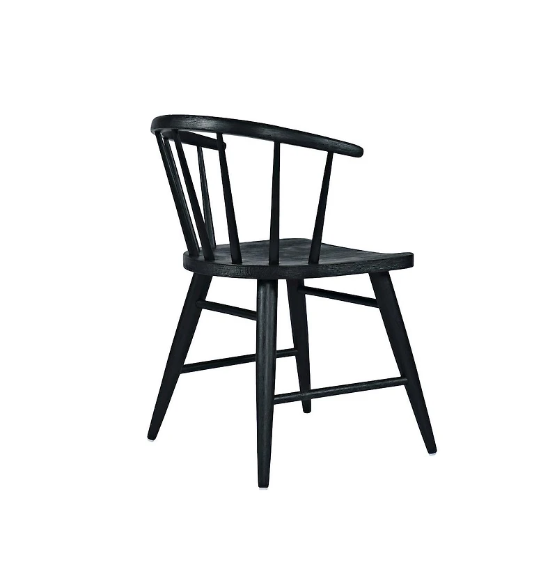 Jofran Fitz Traditional Solid Wood Curved Back Spindle Dining Chair (Set of 2