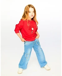 Deux par Big Girls French Terry Sweatshirt