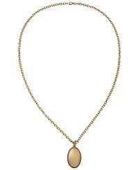 Donna Karan Gold-Tone Pebble Pendant Necklace