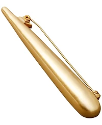 Donna Karan Gold-Tone Long Statement Molten Brooch