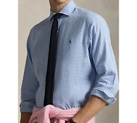 Polo Ralph Lauren Men's Classic-Fit Miniature Houndstooth Pattern Shirt