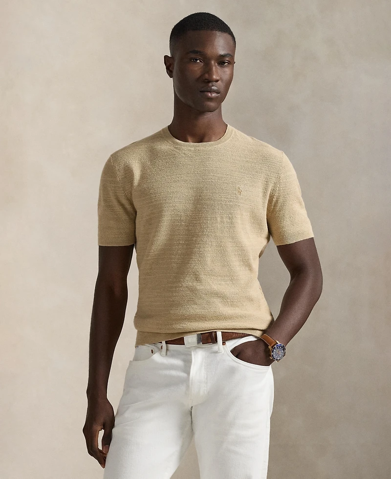 Polo Ralph Lauren Men's Textured Lightweight Sweater T-Shirt