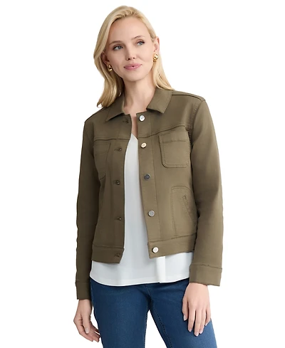 Jones New York Women's Patch Pocket Denim Jacket
