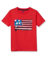 Lands' End Boys Short Sleeve Graphic Tee