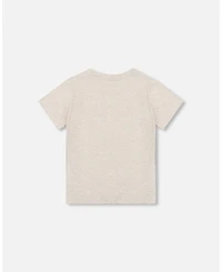 Deux par Boy Cotton Jersey T-Shirt Solid Heather - Toddler