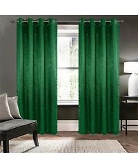 Olivia Gray 100% Polyester 190 Gsm Eloise Reversible Blackout Grommet Curtain Panel