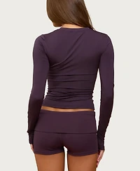 Edikted Women's Lannie Long Sleeve T Shirt