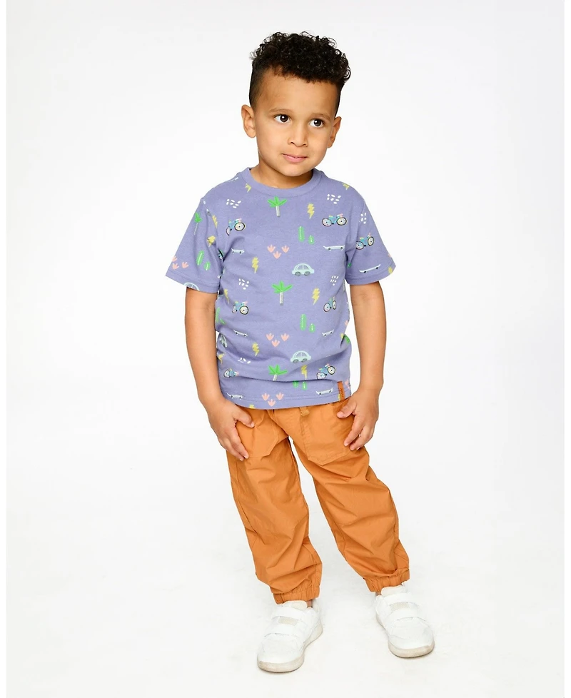 Deux par Toddler Boys Cotton Jersey T-Shirt Bicycle Print - Toddler|Child