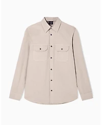 A|X Armani Exchange Men's Long Sleeve Ripstop Pocket Shirt