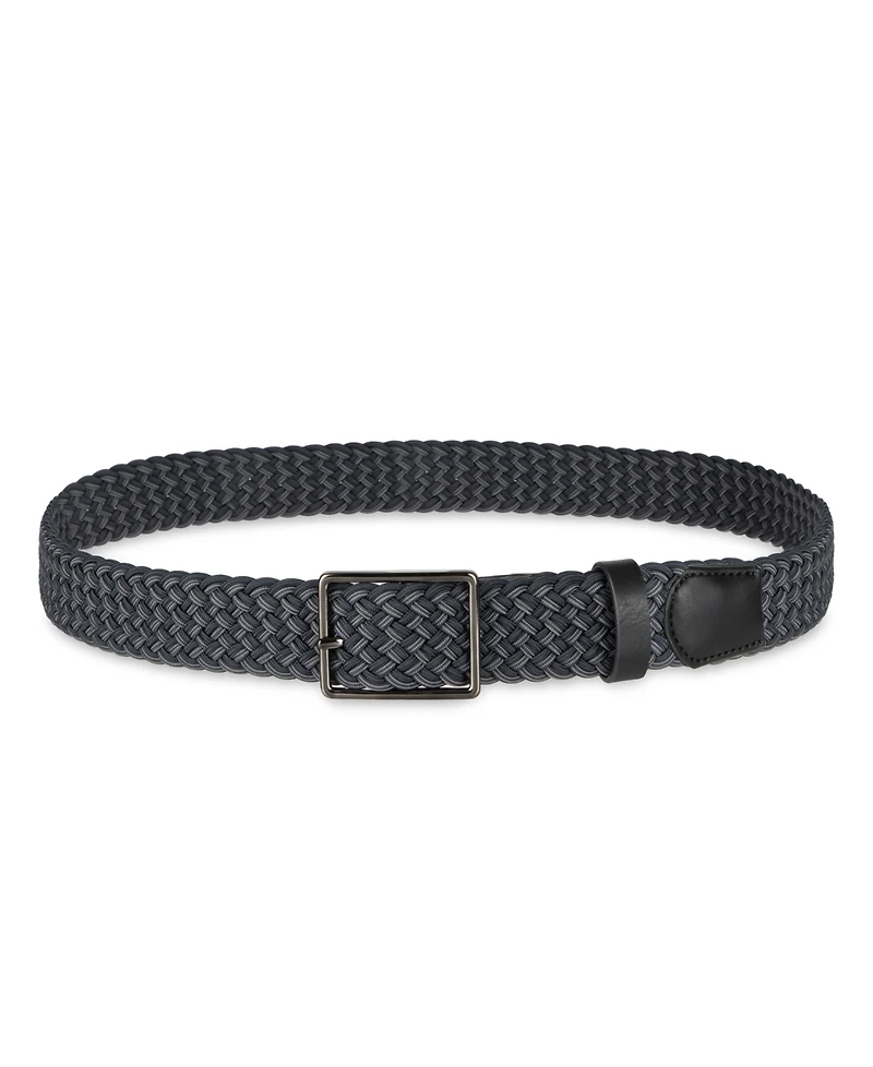 Alfani Men's AlfaTech Stretch Comfort Braided Belt, Macy's Exclusive