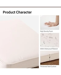 Decksplore Outdoor Patio Furniture, 6 Piece Sectional Sofa Pe Rattan Wicker Conversation Sets,All Weather Furniture Set