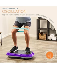 LifePro Whole Body Vibration Plate Exercise Machine with Loop Bands - Fitness Platform for Home Workouts & Training