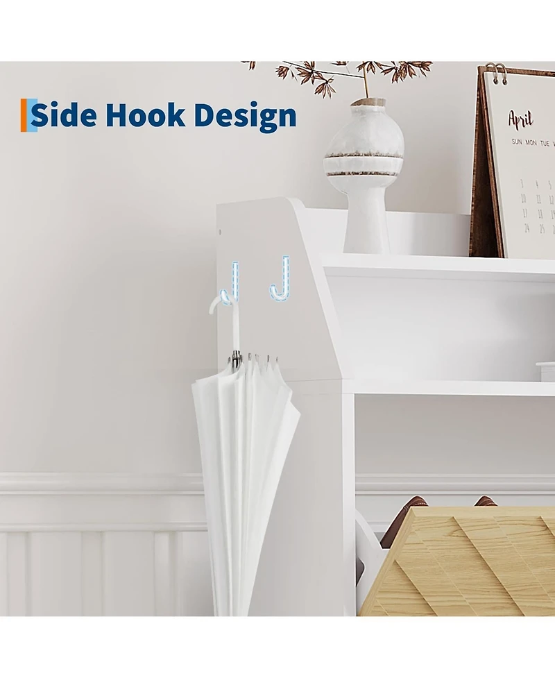 gaomon Shoe Cabinet with 3 Flip Drawers, Narrow Slim Shoe Storage Organizer for Entryway, Hallway, Farmhouse Freestanding Hidden Shoe Rack