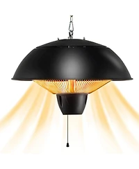 Sugift 1500W Electric Patio Heater with IPX4 Waterproof