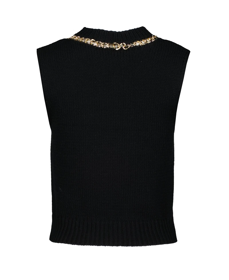 Bishop + Young Women's Savoy Chain Detail Sweater Tank