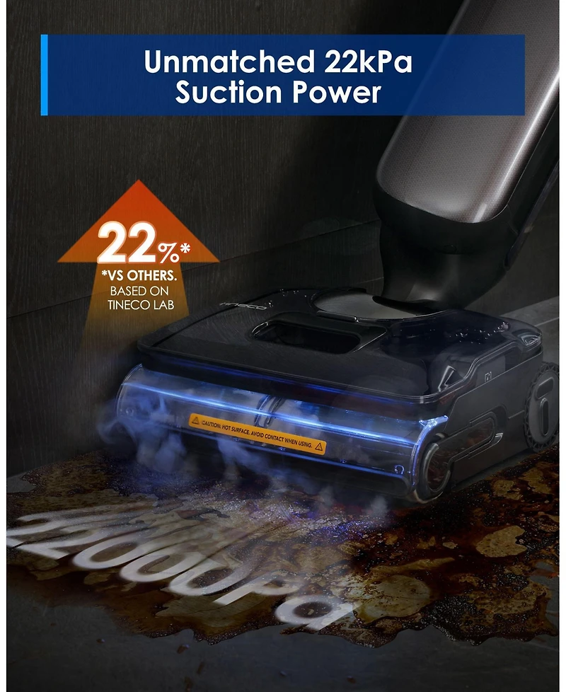 Tineco Floor One S9 Artist Steam Cordless Wet/Dry Steam Mop & Vac