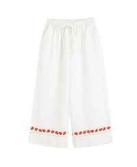 Chinti & Parker Women's Linen-Blend Strawberry Trousers