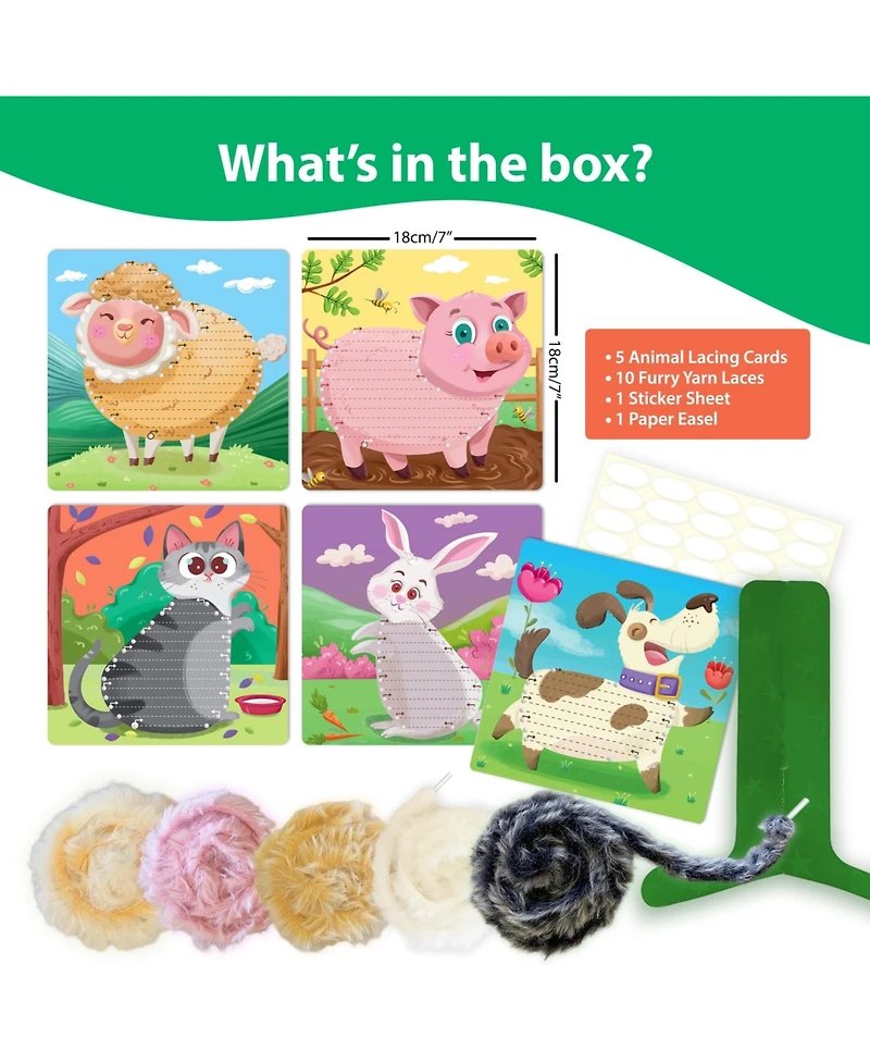 Chalk & Chuckles - Chalk & Chuckles Lace Art Furry Animals Craft Activity