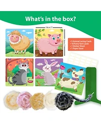 Chalk & Chuckles - Chalk & Chuckles Lace Art Furry Animals Craft Activity