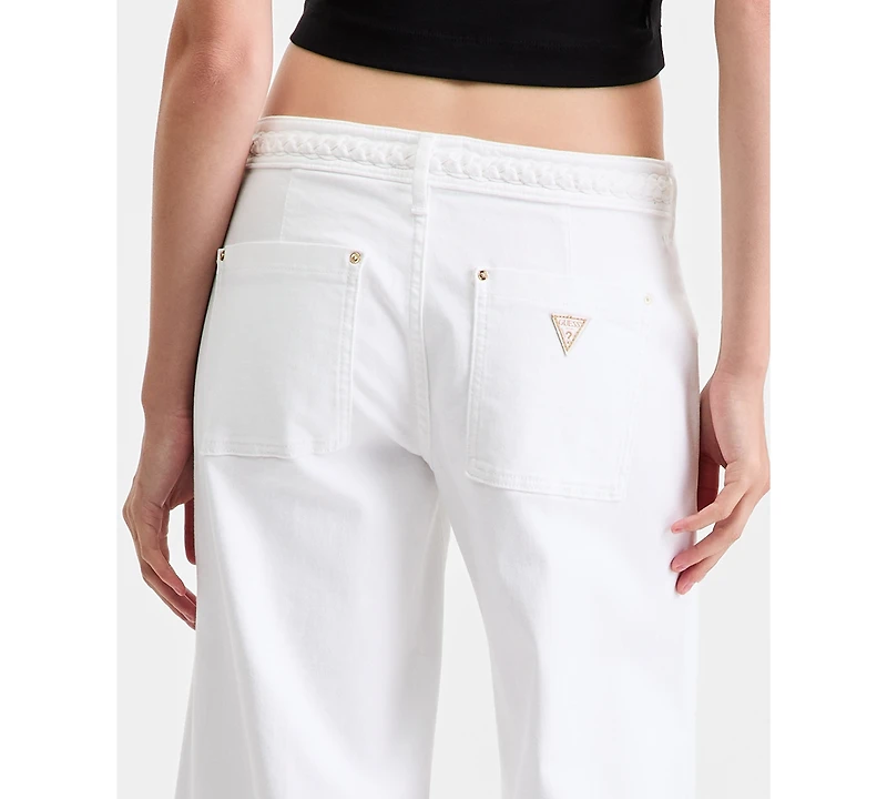 Guess Women's Zoya Wide-Leg Crop Jeans