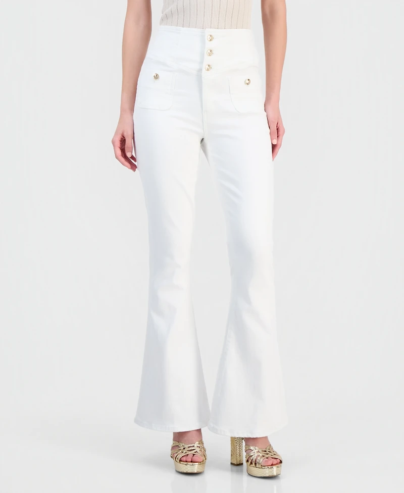 Guess Women's Kaira High Rise Flare Jeans