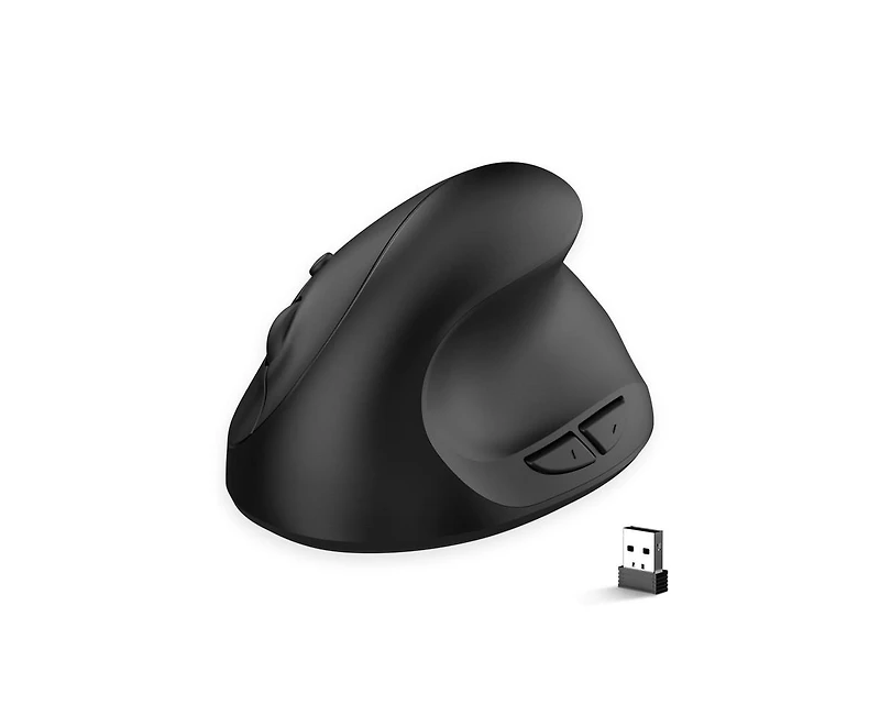 Risokeys 2.4G Wireless Ergonomic Vertical Mouse, 6 Buttons, 3 Dpi Levels, Silent Click, Comfortable Grip for Office, Gaming, Pc & Mac