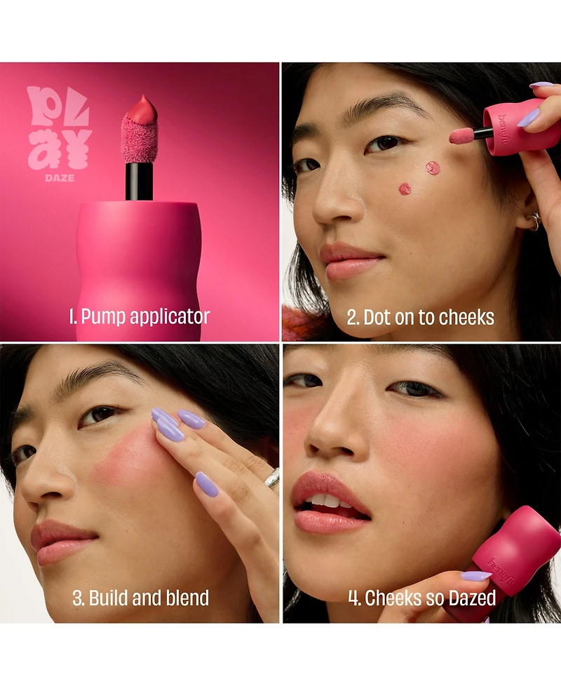 Benefit Cosmetics Play Daze Liquid Cheek Blush, 0.2 oz.