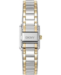 Dkny Women's Silver Dial Two-Tone Gold Stainless Steel Bracelet Watch, 23 x 30mm