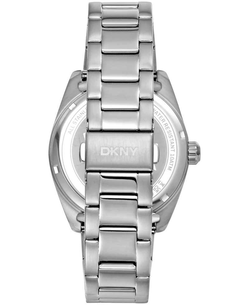 Dkny Men's Day Date Gray Dial Stainless Steel Bracelet Watch, 41mm