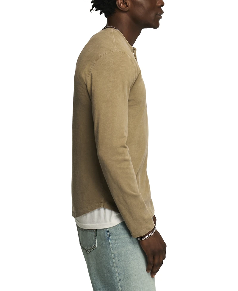 Lucky Brand Men's Crewneck Pull-On Henley Shirt