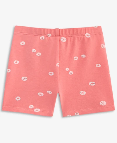 First Impressions Toddler Girls' 2T-4T Mix & Match Sand-Dollar-Print Biker Shorts, Macy's Exclusive