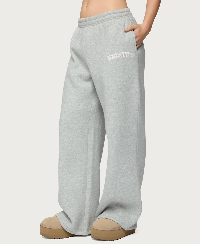 Edikted Women's Lover Wide Leg Sweatpants