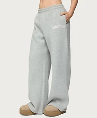 Edikted Women's Lover Wide Leg Sweatpants