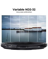 KandF Concept 82mm Nano-x ND2-32 1-5 Stop Magnetic Variable Neutral Density Lens Filter