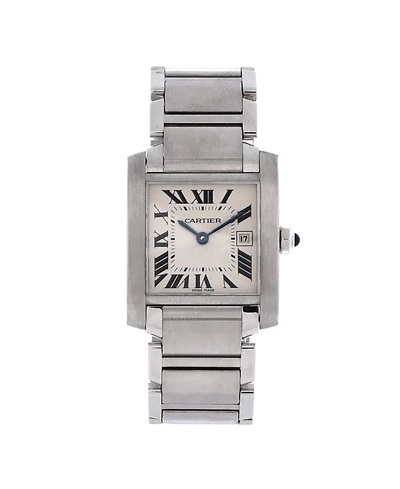 Pre-Owned Cartier Tank Francaise Quartz Watch in Stainless Steel 25mm