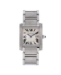 Pre-Owned Cartier Tank Francaise Quartz Watch in Stainless Steel 25mm