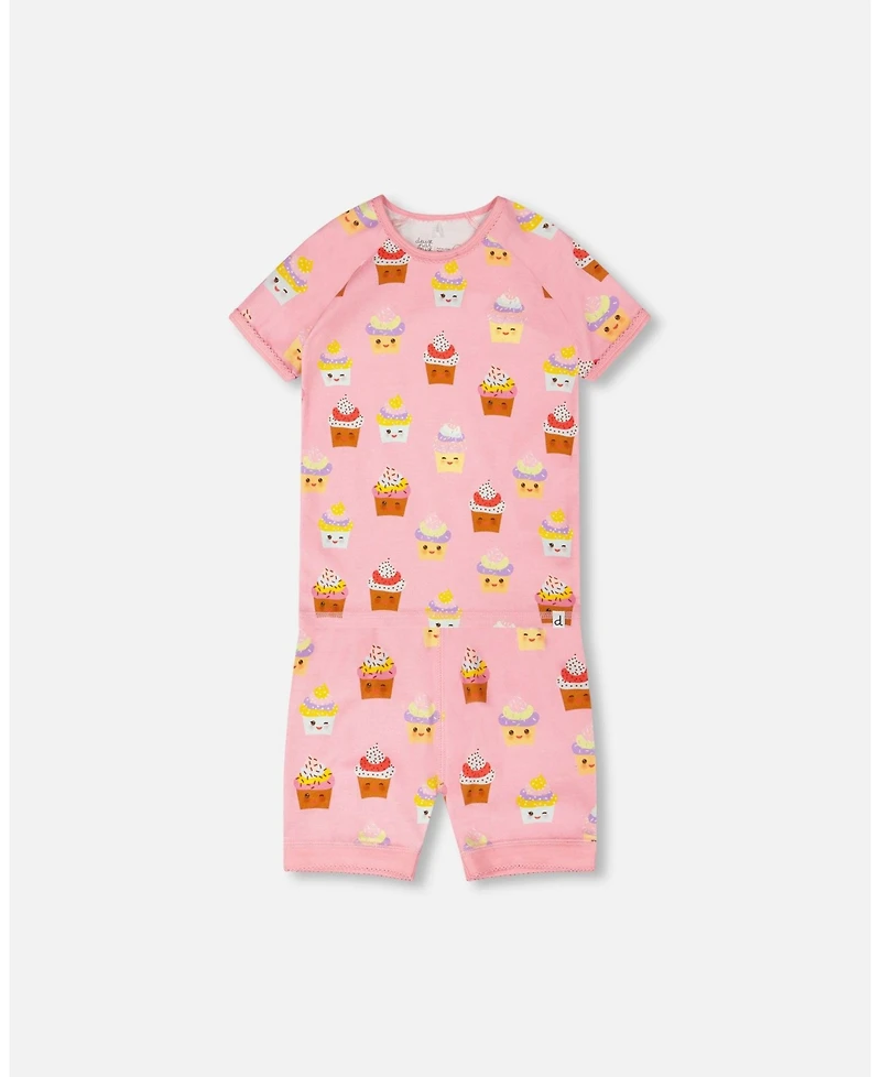 Deux par Big Girls Cotton Two-Piece Pyjama Set