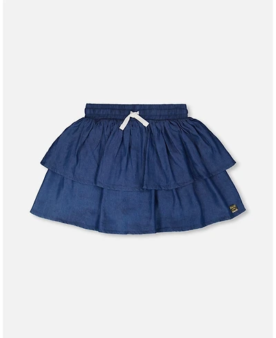 Deux par Deux Toddler Girls Chambray Skort