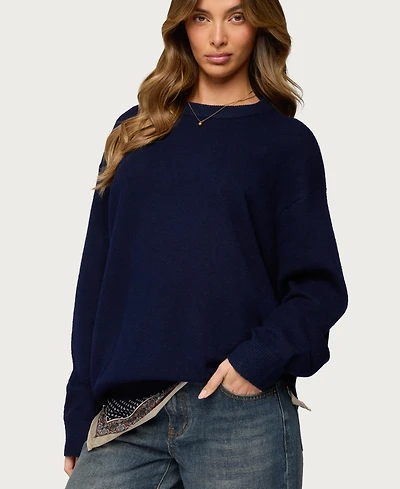 Edikted Women's Ximenia Cutout Back Sweater