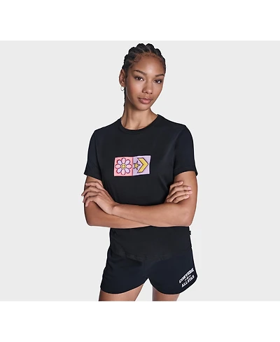 Converse Women's Flower Grid T-Shirt