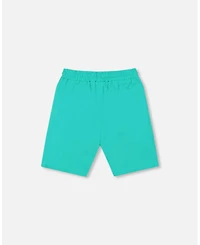 Deux par Toddler Boys Cotton Jersey Shorts Turquoise - Toddler|Child