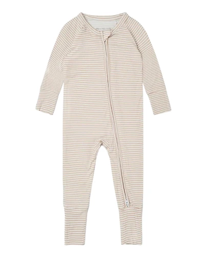 Motette Baby Boys Oatmeal Stripe Bamboo Sleeper