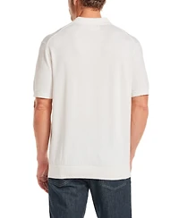 Weatherproof Vintage Men's Regular-Fit Pointelle Sweater-Knit Polo Shirt