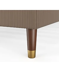 gaomon Bed Frame with Headboard, Corduroy Upholstered Platform Wooden Slats Support - No Box Spring Needed & Noise Free