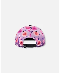 Draft - Deux par Girl Cap Mauve Floral Gradient Toddler|Child