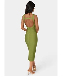 Bebe Womens Bandage Midi Tank Dress