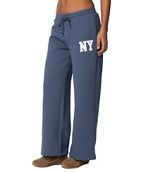Edikted Women's Ny Wide Leg Sweatpants